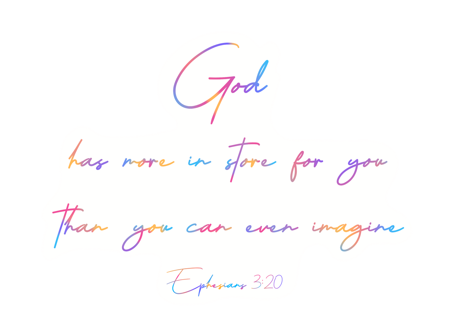 Ephesians 3:20 Sticker