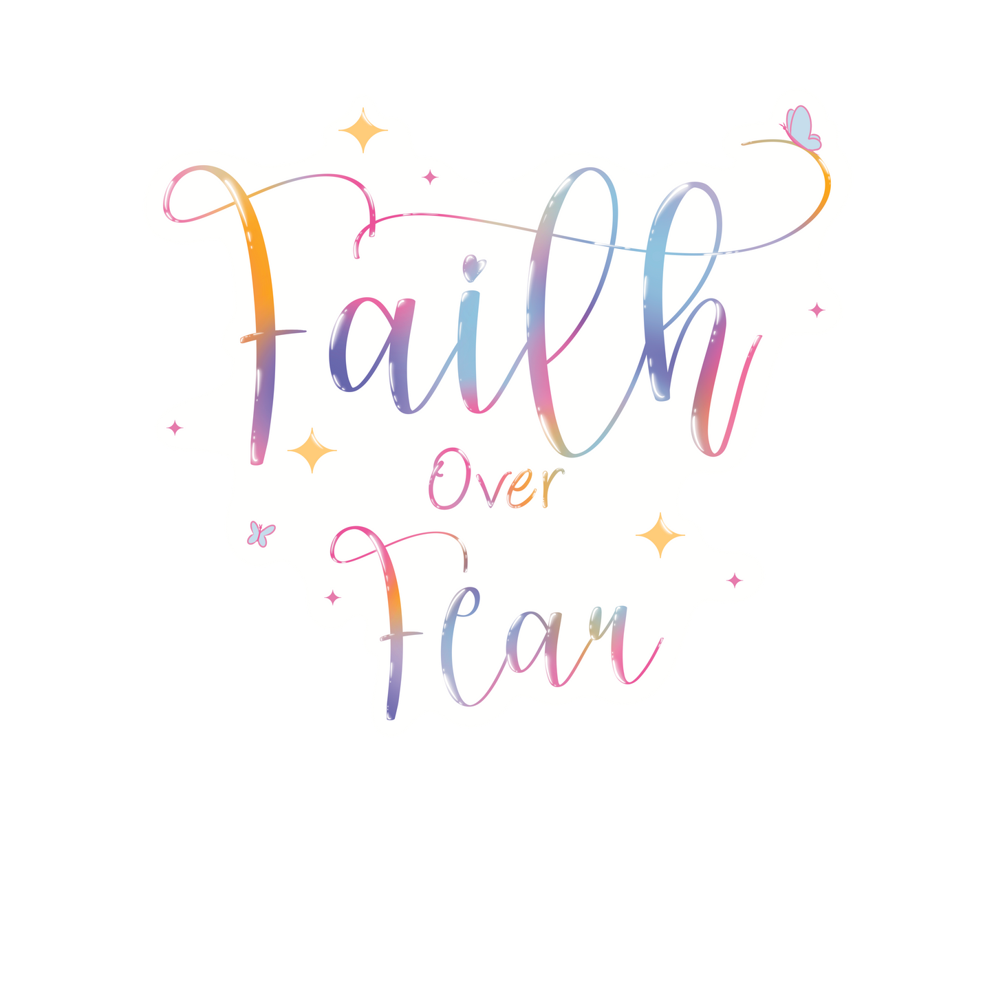 Faith Over Fear Sticker