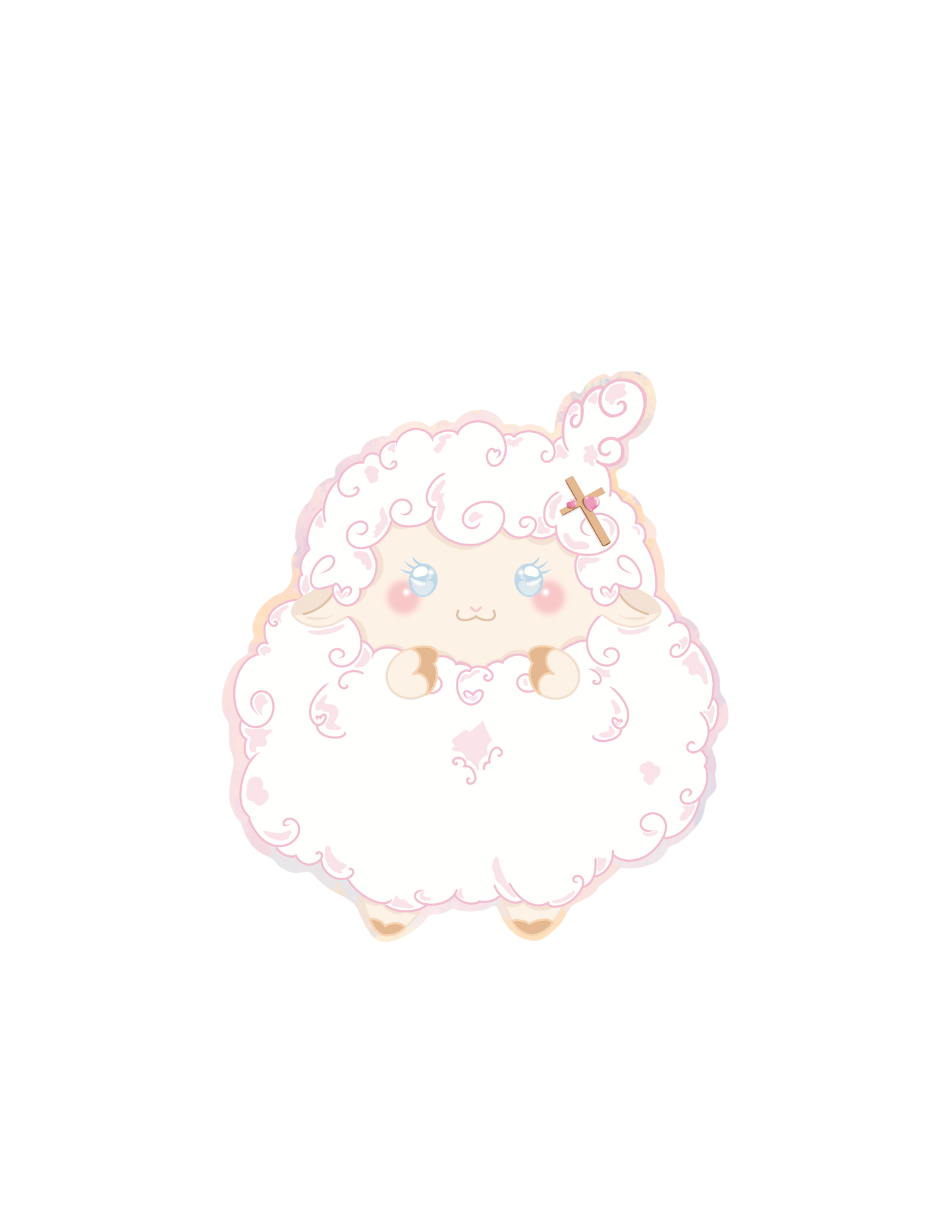 Take Up Your Cross Boy/Girl Lamb Sticker