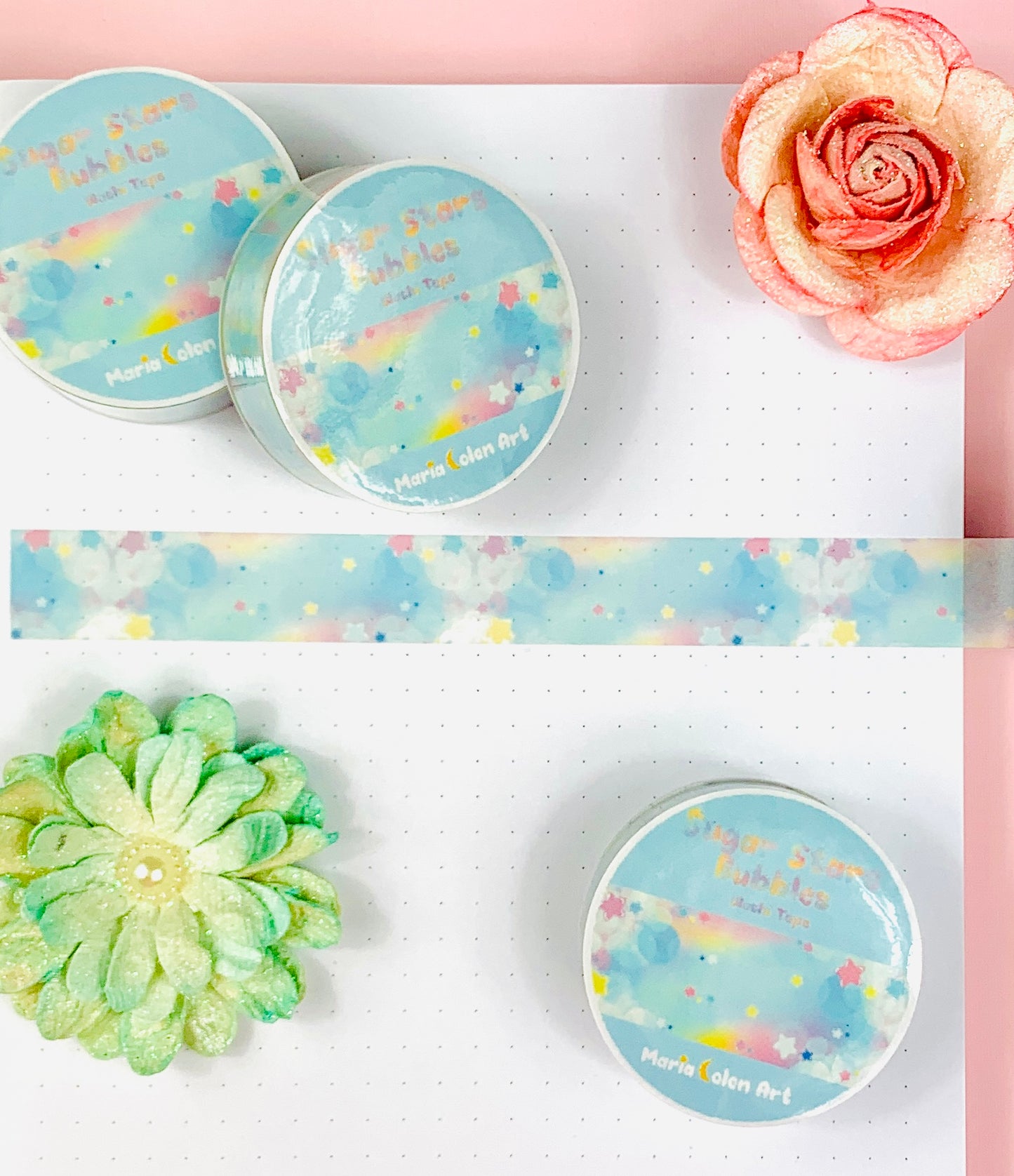 Sugar Stars Bubbles Washi Tape