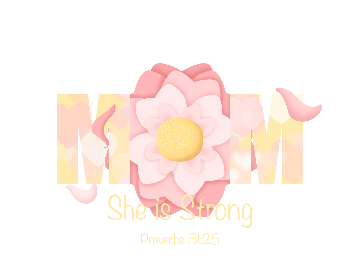 Mom She is Strong Sticker