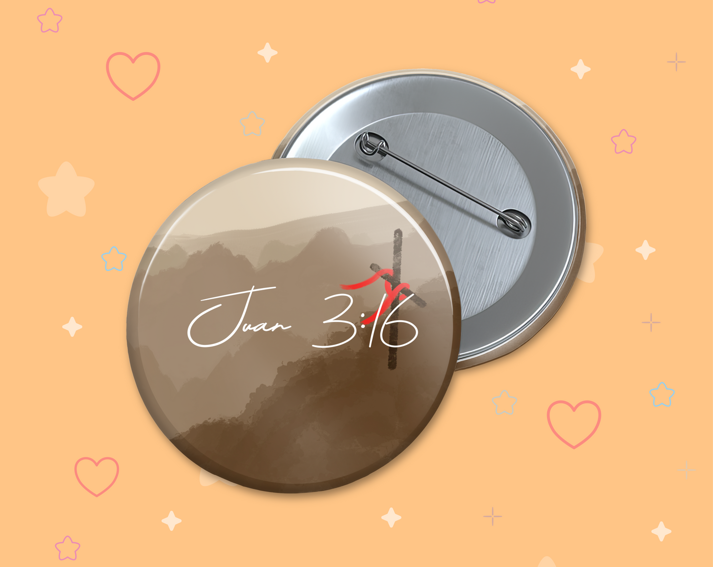 A Reminder of HIS Love John 3:16 Button Badges