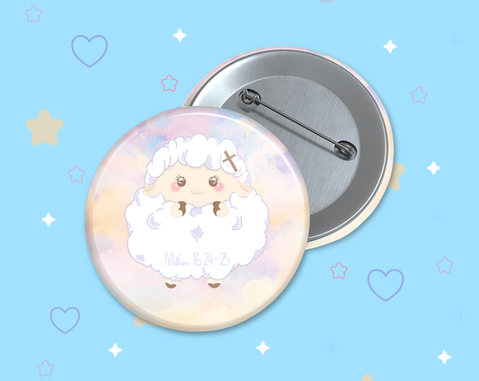 Lamb Button Badge