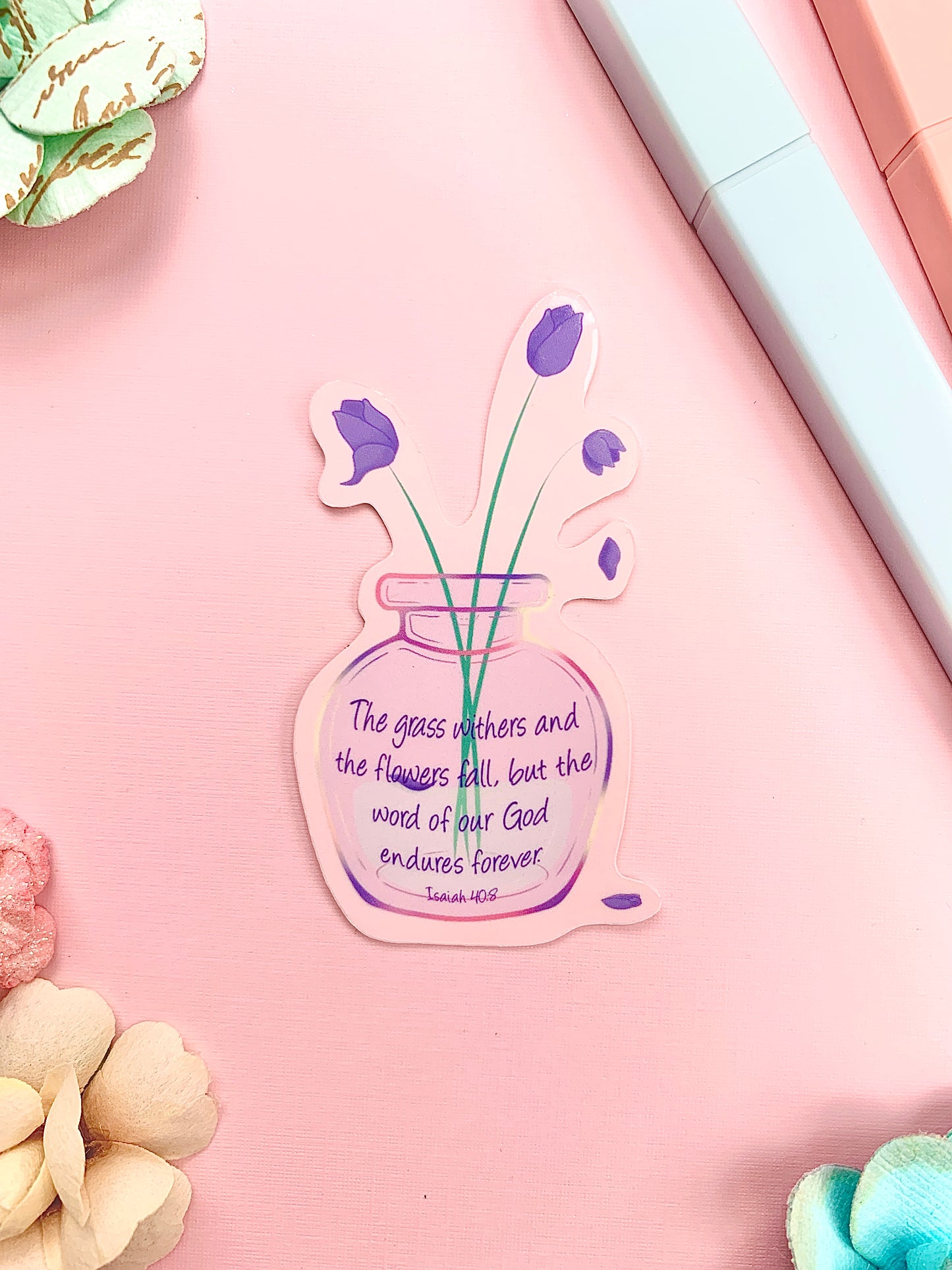 Word of God Vase Sticker