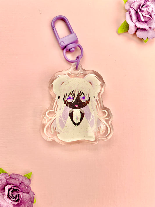 Lavender Mint Acrylic Keychain