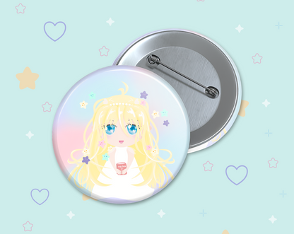 Chibi Sugar Stars Button Badges Set