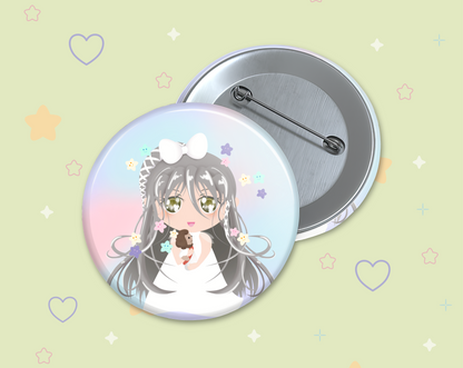 Chibi Sugar Stars Button Badges Set