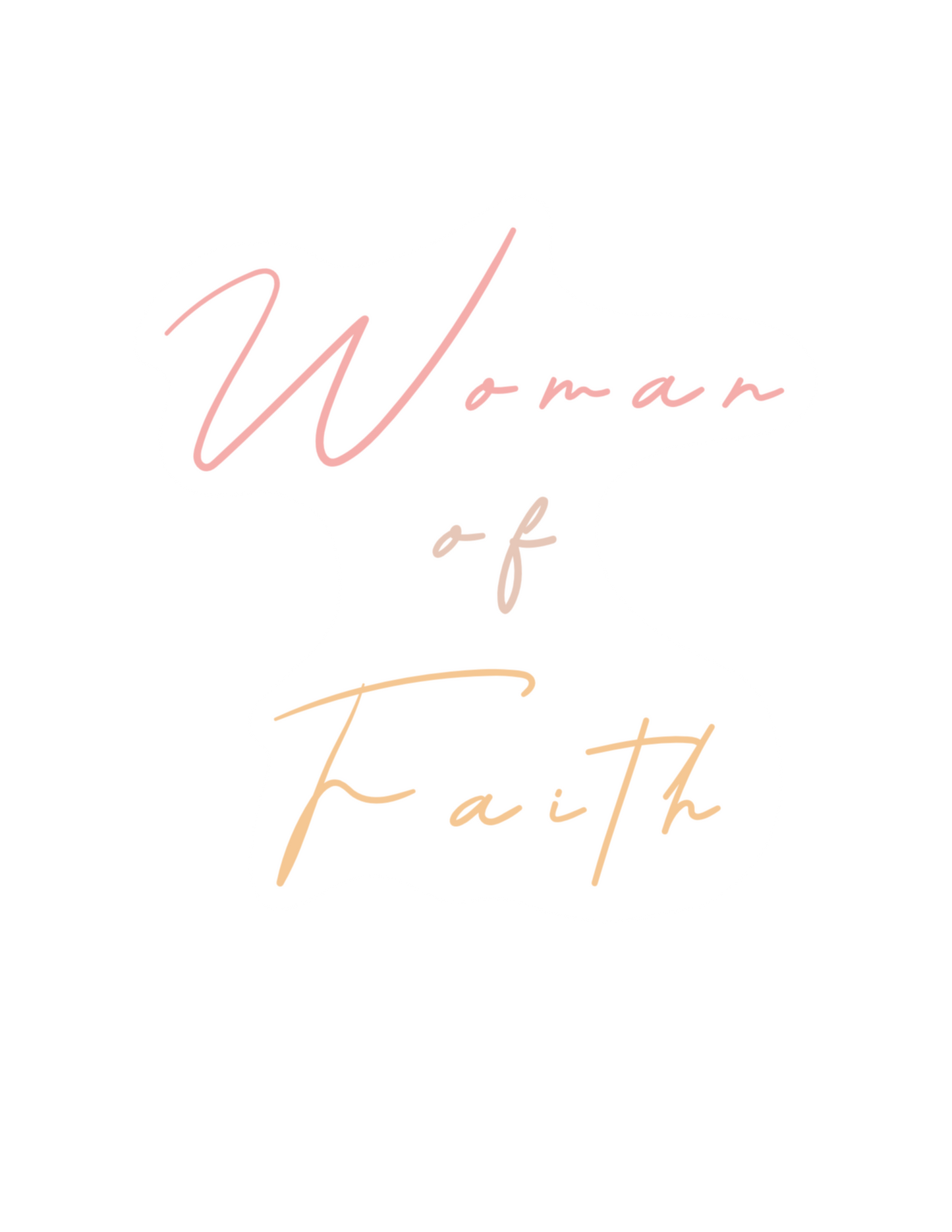 Woman of Faith Sticker